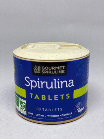 Gourmet Spirulina Raw Spirulina Tablets (180tabs)
