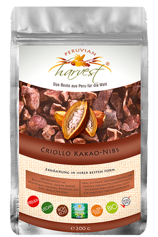 Peruvian Harvest® Raw Criollo Cacao Nibs (200g)